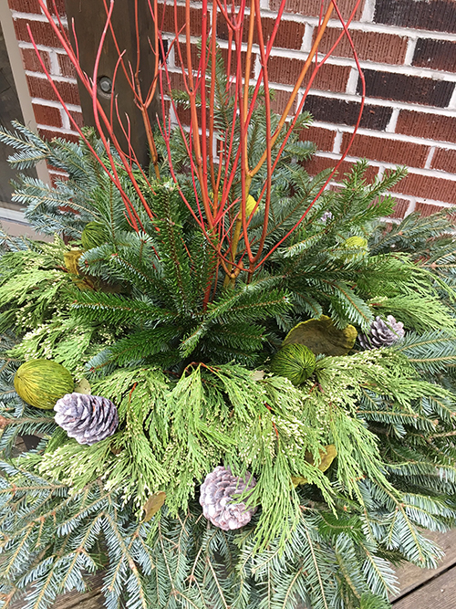Winter vase